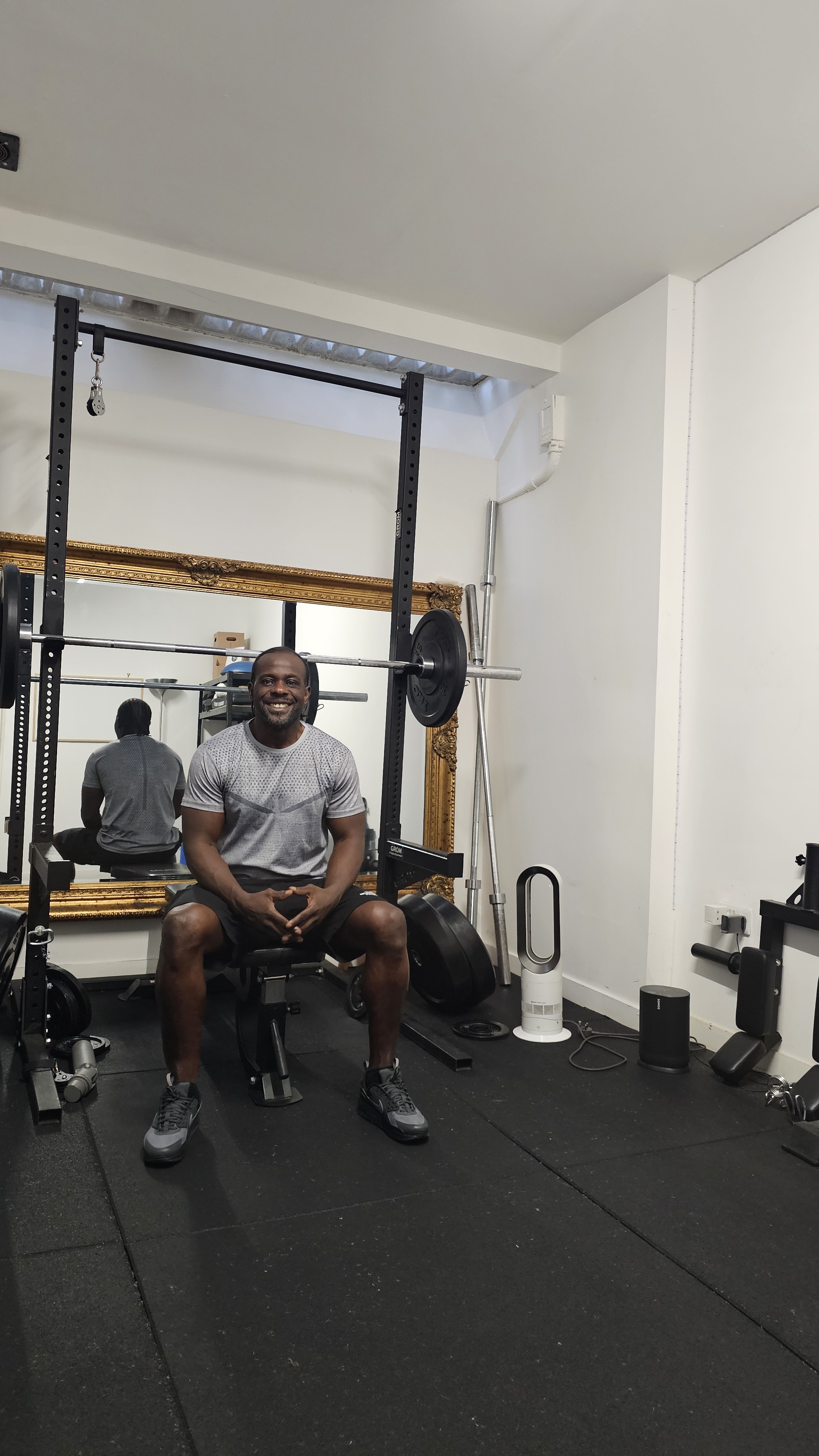Eddie Marbell, who also coaches clients online over video